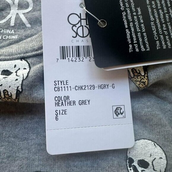 Chaser Skull Ice Cream Sweatshirt 6 NWT - Picture 6 of 7